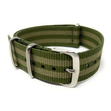 Classic Military Style Strap -Olive Green and Khaki